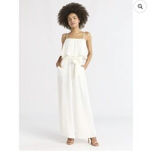 Sofia by Sofia Vergara Cream Jumpsuit